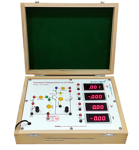 Transistor Characteristics in CE Mode with Digital Meters