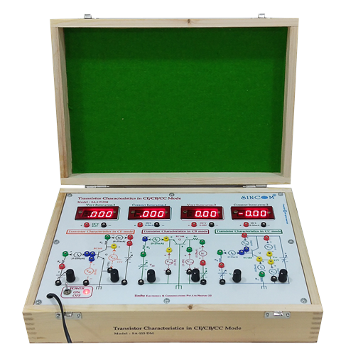 Transistor Characteristics in CE/CB/CC Mode with Digital Meters
