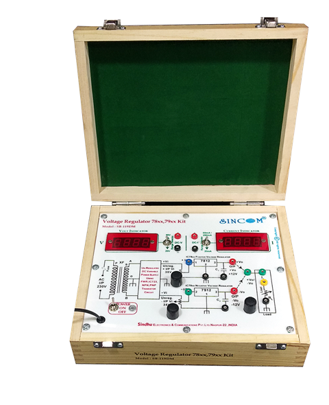 IC 78XX and 79XX as Positive & Negative Voltage Regulator with Digital Meters